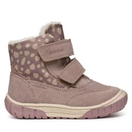 Buty dla dziewczynek - Kozaki Geox B Omar Girl Wpf B462LB 022MN C5005 S Beżowy - miniaturka - grafika 1