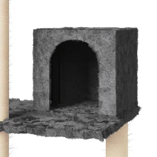 Lumarko Drapak dla kota z sizalowymi słupkami, ciemnoszary, 119 cm! - Drapaki dla kotów - miniaturka - grafika 7