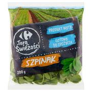 Mieszanki warzywne, sałatki - Carrefour Targ Świeżości Szpinak 200 g - miniaturka - grafika 1