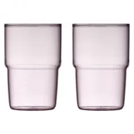 Szklanki - Lyngby Glas Szklanki do napojów Torino różowe 30199 2 x 400 ml - miniaturka - grafika 1