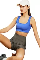 Biustonosze - Trendyol Damski sportowy biustonosz sportowy z kwadratowym kołnierzem, niebieski, XS/S, NIEBIESKI, XS-S - miniaturka - grafika 1