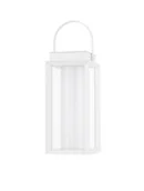 Lampy ogrodowe - Luces Exclusivas MONTERREY LE71533 Biały Lampion Ogrodowy Prostokątny z Funkcją Dotykową - miniaturka - grafika 1