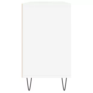 Szafka łazienkowa, biała, 80x33x60 cm, materiał drewnopochodny Lumarko! - Toaletki - miniaturka - grafika 4