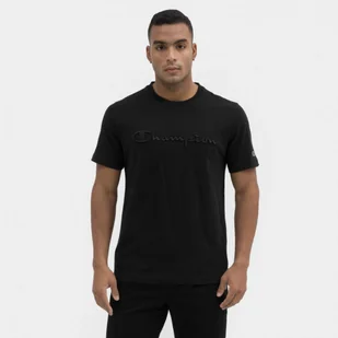 Męski t-shirt z nadrukiem CHAMPION ROCHESTER Crewneck T-shirt - czarny - Koszulki sportowe męskie - miniaturka - grafika 1
