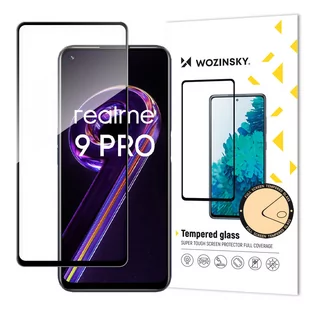 Wozinsky super wytrzymałe szkło hartowane Full Glue na cały ekran z ramką Case Friendly Realme 9 Pro czarny - Szkła hartowane na telefon - miniaturka - grafika 1