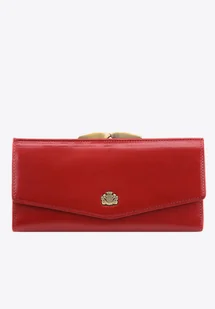 Damski portfel ze skóry z herbem na bigiel - Portfele Damski portfel ze skóry z herbem na bigiel - Portfele - miniaturka - grafika 1