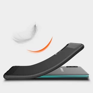 Carbon Case elastyczne etui pokrowiec Samsung Galaxy A50s / Galaxy A50 / Galaxy A30s czarny - Etui i futerały do telefonów - miniaturka - grafika 2
