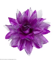 Dodatki do strojów karnawałowych - Widmann Spinka do włosów "Kwiat" fioletowy WI04128 - miniaturka - grafika 1