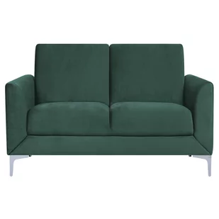 Beliani Sofa dwuosobowa welur zielona FENES - Sofy i kanapy - miniaturka - grafika 1