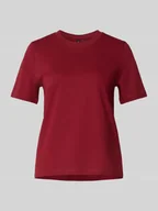 Koszulki i topy damskie - T-shirt o kroju regular fit z czystej bawełny model ‘PAULINA’ - miniaturka - grafika 1