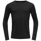 Koszulki sportowe męskie - Męska koszulka Devold Breeze Plus Merino 200 Shirt Man Rozmiar: XXL / Kolor: czarny - miniaturka - grafika 1