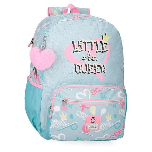 Enso Little Urban Queen Plecak szkolny Niebieski 32x42x14 cm Poliester, Niebieski, 32x42x14 cms, plecak szkolny