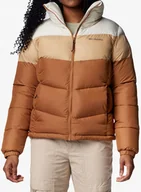 Kurtki męskie - Columbia Puffect II Colorblock Jacket 2088481224 Brązowe L - miniaturka - grafika 1