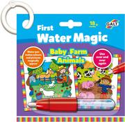 Zabawki kreatywne - Kolorowanka wodna Galt First Water Magic Baby Farm Animals (5011979592156) - miniaturka - grafika 1