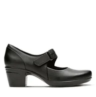 Półbuty damskie - Clarks Emslie Lulin E [black leather] - rozmiar 39.5 - miniaturka - grafika 1