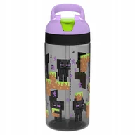 Shakery i bidony sportowe - Bidon Minecraft Enderman 560ml Bez Bpa Oryginalny - miniaturka - grafika 1