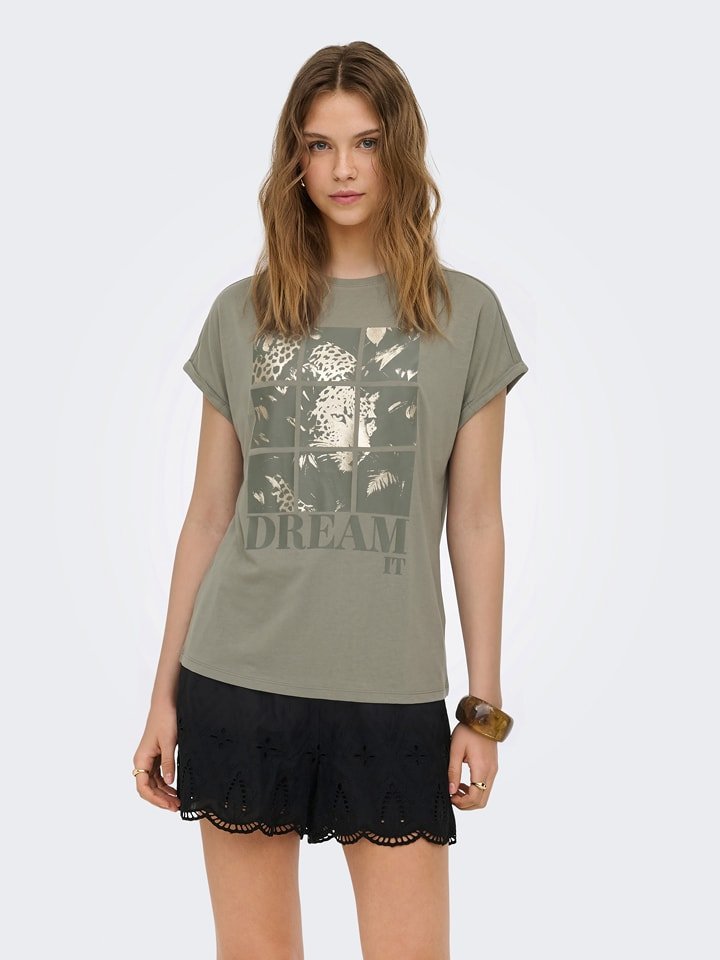 ONLY Koszulka w kolorze khaki