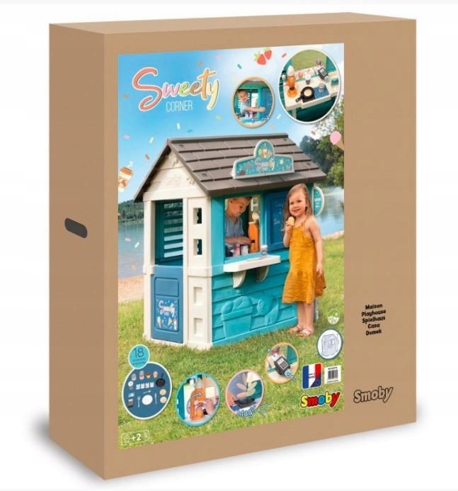 SMOBY Domek ogrodowy dla dzieci Lodziarnia 105x110x127 cm Smoby