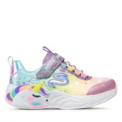Buty dla dziewczynek - Sneakersy Skechers Unicorn Dreams 302311L/PRMT Kolorowy - miniaturka - grafika 1