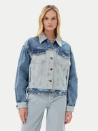 Kurtki damskie - Guess Jeans Kurtka jeansowa W5YN56 D5M56 Niebieski Regular Fit - miniaturka - grafika 1