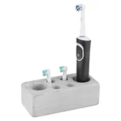 Kubki na szczoteczki do zębów - Szary ceramiczny kubek na szczoteczki do zębów Villena – Wenko - miniaturka - grafika 1