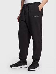 Calvin Klein Jeans Spodnie dresowe J30J322925 Czarny Relaxed Fit - Spodnie sportowe męskie - miniaturka - grafika 1