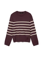 Swetry damskie - Vero Moda Sweter w kolorze brązowym - miniaturka - grafika 1