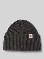 Czapki dla dzieci - Czapka z dzianiny z detalem z logo - miniaturka - grafika 1