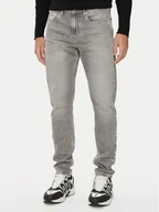 Spodnie męskie - Calvin Klein Jeans Jeansy J30J324833 Szary Slim Fit - miniaturka - grafika 1