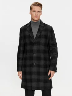 Boss Płaszcz wełniany H-Hyde-C-224 50502270 Czarny Regular Fit - Płaszcze męskie - miniaturka - grafika 1