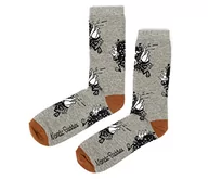 Skarpetki męskie - Stinky's Getaway męskie skarpety Moomin Socks, szare skarpety męskie, szary, brązowy, 40-45 EU - miniaturka - grafika 1