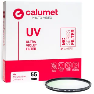 Calumet Filtr UV MC 55 mm Ultra Slim 24 warstw - Kup za 62,10 zł (taniej o 10 %) wpisując w koszyku kod: ORANGECALUMET10 - Filtry fotograficzne - miniaturka - grafika 1