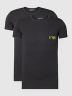Piżamy męskie - T-shirt z nadrukiem z logo - miniaturka - grafika 1