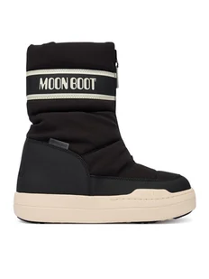 Moon Boot Śniegowce Jr Park Zip High Wp 80D3440080 D Czarny - Buty dla dziewczynek - miniaturka - grafika 1