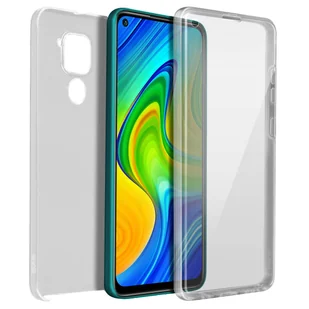 Etui 360° do Xiaomi Redmi Note 9 Elastyczny przód i sztywny tył – przezroczyste - Etui i futerały do telefonów - miniaturka - grafika 1
