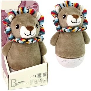 Wańka wstańka sensoryczna zabawka lampka Lew usypiacz - Zabawki sensoryczne - miniaturka - grafika 1