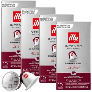 4x Kapsułki Illy Intenso 10szt. - Kawa w kapsułkach i saszetkach - miniaturka - grafika 1