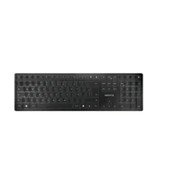 Klawiatury - CHERRY KW 9100 SLIM klawiatura RF Wireless + Bluetooth QWERTY Hiszpański Czarny JK-9100ES-2 - miniaturka - grafika 1