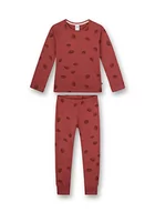 Śpiochy dla niemowląt - Sanetta Dziewczęce długie czerwone piżamy niemowlęce i małe dzieci (2 sztuki), Redwood, 128 cm - miniaturka - grafika 1