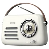 Radia - Savio RS-02 radio Przenośny Analogowy Biały - miniaturka - grafika 1