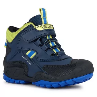 Buty dla chłopców - Śniegowce Geox Jr New Savage B Abx J261WB 050BU CF43S S Navy/Lime Green - grafika 1