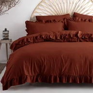 Pościel - Pościel 160x200 bawełniana z falbanami Smoke Pablica w pudełku - miniaturka - grafika 1