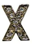 Akcesoria jeździeckie - Literka X do naczółka - HKM - miniaturka - grafika 1