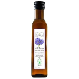 OLVITA Olej lniany do diety dr Budwig zimno tłoczony, 500 ml >> 0zł za wysyłkę przy zakupach od 149 zł << - Olej spożywczy - miniaturka - grafika 1