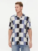 Koszule męskie - Vans Koszula Emory Ss Woven VN000G7E Niebieski Regular Fit - miniaturka - grafika 1