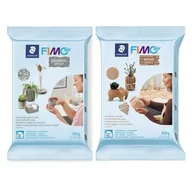 Masy plastyczne - 2 glinki polimerowe Fimo Air Effect 350 g Granit + Drewno - miniaturka - grafika 1