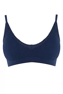 DeFacto Bralette koronkowy biustonosz damski - miękki i oddychający biustonosz (granatowy, XL), grantowy, XL - Biustonosze - miniaturka - grafika 1