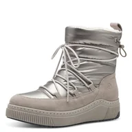 Kozaki damskie - Tamaris Comfort damskie buty śniegowe z podszewką Tex, modne kozaki, LT Grey/Silver, 37 EU, Lt Grey Silver, 37 EU - miniaturka - grafika 1