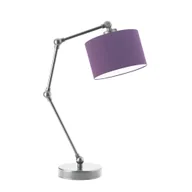 Lampy stojące - Lampka nocna srebrna ASMARA - miniaturka - grafika 1