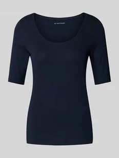 T-shirt o kroju regular fit z mieszanki bawełny - Koszulki i topy damskie - miniaturka - grafika 1